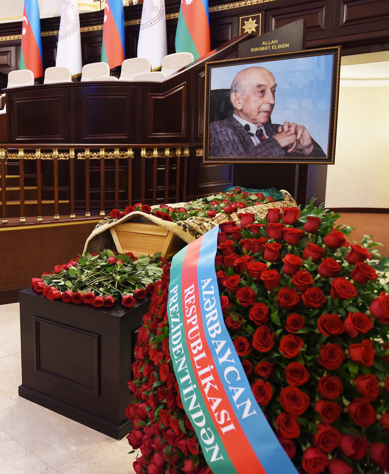 State farewell ceremony, Baku 2017